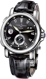 Ulysse Nardin Dual Time Czarny/Skóra Ø42 mm 243-55-92