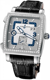 Ulysse Nardin Dual Time Srebrny/Skóra Ø42 mm 243-92B-601