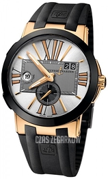 Ulysse Nardin Dual Time Srebrny/Guma Ø43 mm 246-00-3-421