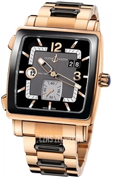 Ulysse Nardin Dual Time Czarny/18 karatowe różowe złoto Ø42 mm 246-92CER-8M-692
