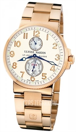 Ulysse Nardin Marine Collection Chronometer Srebrny/18 karatowe różowe złoto Ø41 mm 266-66-8