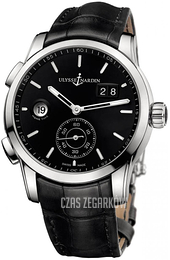 Ulysse Nardin Dual Time Czarny/Skóra Ø42 mm 3343-126-92