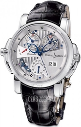 Ulysse Nardin Complicated Sonata Dual Time Srebrny/Skóra Ø42 mm 670-88
