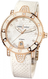 Ulysse Nardin Ladies Diver Biały/Guma Ø40 mm 8106-101EC-3C-10