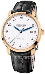 Ulysse Nardin Classico Biały/Skóra Ø40 mm 8152-111-2-5GF