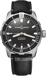 Ulysse Nardin Diver Czarny/Skóra Ø42 mm 8163-175-92
