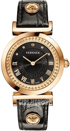 Versace Vanity Czarny/Skóra Ø36 mm P5Q80D009S009