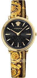 Versace V Circle Brązowy/Skóra Ø36 mm VBP130017