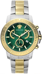 Versace Zielony/Stal Ø45 mm VE2E00421