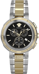 Versace V Extreme Czarny/Stal Ø46 mm VE2H00421