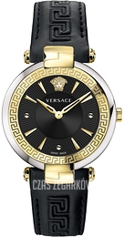 Versace Revive Czarny/Skóra Ø35 mm VE2L00221