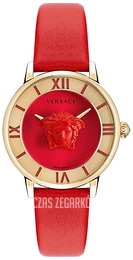 Versace Srebrny/Skóra Ø38 mm VE2R00722