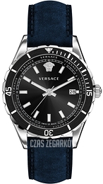 Versace Hellenyium Czarny/Skóra Ø42 mm VE3A00220