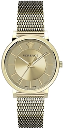 Versace V Circle Zloty/Stal w odcieniu złota Ø43 mm VE5A00720