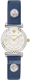 Versace Mini Vanity Srebrny/Skóra Ø27 mm VEAA00920