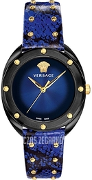 Versace Shadov Czarny/Skóra Ø39 mm VEBM00418