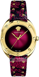 Versace Shadov Czerwony/Stal w odcieniu złota Ø38 mm VEBM00918