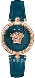 Versace Palazzo Niebieski/Skóra Ø34 mm VECQ00318