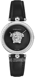 Versace Palazzo Czarny/Skóra Ø34 mm VECQ01020