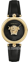 Versace Palazzo Czarny/Skóra Ø34 mm VECQ01120