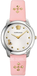Versace Audrey Srebrny/Skóra Ø38 mm VELR00119
