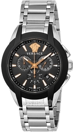 Versace Character Chrono Czarny/Stal Ø43 mm VEM800218
