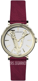Versace V Virtus Srebrny/Skóra Ø36 mm VERI00320