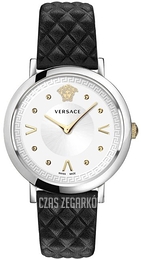 Versace Pop Chic Srebrny/Skóra Ø36 mm VEVD00119