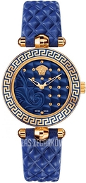 Versace Micro Vanitas Niebieski/Skóra Ø30 mm VQM090016