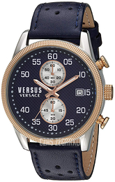 Versus by Versace Niebieski/Skóra Ø44 mm S66080016
