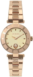 Versus by Versace Logo Srebrny/Stal w kolorze różowego złota Ø34 mm S77130017