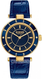 Versus by Versace Logo Niebieski/Skóra Ø35 mm SP8140015