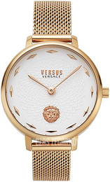 Versus by Versace La Villette Biały/Stal w kolorze różowego złota Ø36 mm VSP1S1019
