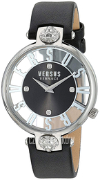 Versus by Versace Kirstenhof Czarny/Skóra Ø34 mm VSP490118