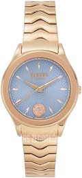 Versus by Versace Niebieski/Stal w kolorze różowego złota Ø34 mm VSP561218