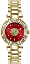Versus by Versace Bricklane Czerwony/Stal w odcieniu złota Ø36 mm VSP642418