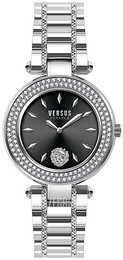 Versus by Versace Brick Lane Crystal Czarny/Stal Ø36 mm VSP715021