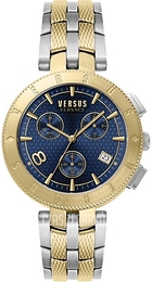 Versus by Versace Logo Gent Niebieski/Stal Ø45 mm VSP763218