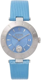 Versus by Versace Logo Niebieski/Skóra Ø36 mm VSP772018
