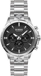 Versus by Versace Chrono Lion Czarny/Stal Ø45 mm VSPBH2421