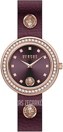 Versus by Versace Carnaby Street Czerwony/Skóra Ø39 mm VSPCG1421