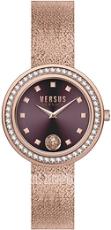 Versus by Versace Carnaby Street Czerwony/Stal w kolorze różowego złota Ø39 mm VSPCG1921