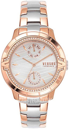 Versus by Versace Aymard Srebrny/Stal w kolorze różowego złota Ø39 mm VSPEQ0619