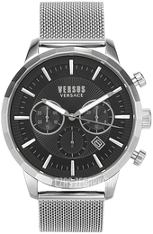 Versus by Versace Czarny/Stal Ø46 mm VSPEV0419