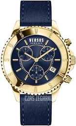 Versus by Versace Tokyo Chrono Niebieski/Skóra Ø45 mm VSPGN2619