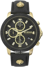 Versus by Versace Bicocca Czarny/Skóra Ø46 mm VSPHJ0320