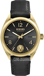 Versus by Versace Lexington Czarny/Skóra Ø45 mm VSPLI1519