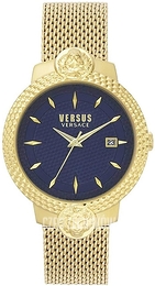 Versus by Versace Mouffetard Niebieski/Stal w odcieniu złota Ø39 mm VSPLK0919