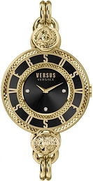 Versus by Versace Les Docks Czarny/Stal w odcieniu złota Ø36 mm VSPLL1520
