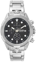 Versus by Versace Arrondissement Czarny/Stal Ø46 mm VSPLP0419